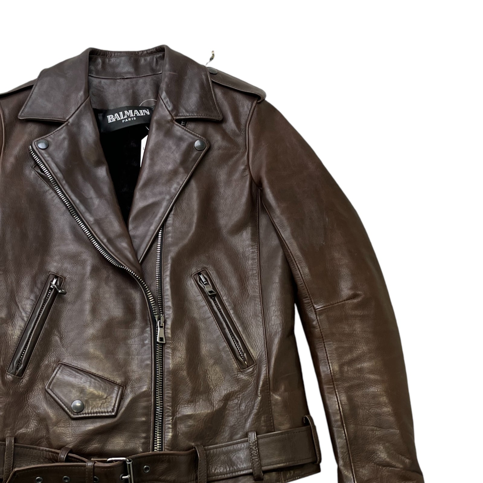 Women's Biker Sheering Lining Jacket Brown Size IT 38 / UK 6 - Photo 3
