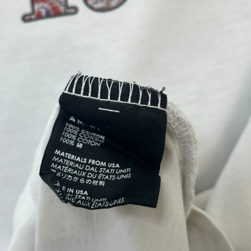 Men's Logo Print T-Shirt White Size L