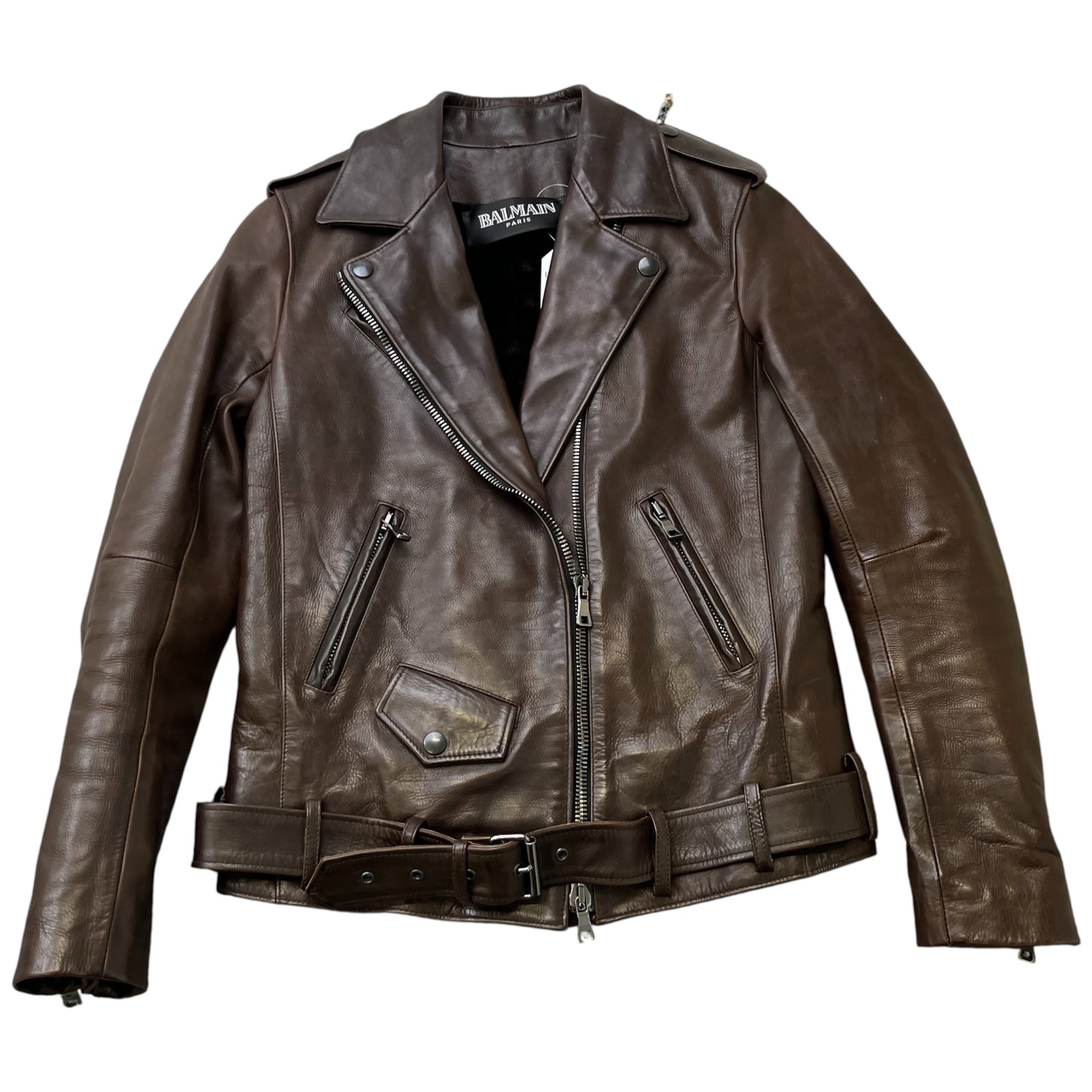 Women's Biker Sheering Lining Jacket Brown Size IT 38 / UK 6 - Photo 1