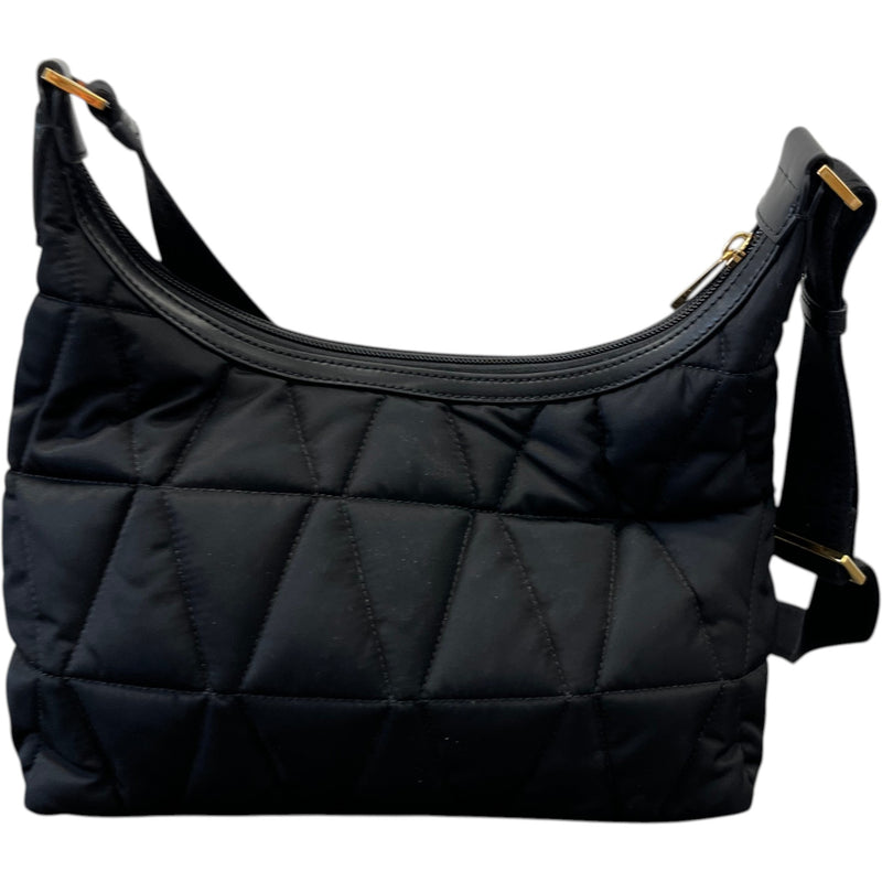 Women's Myth Quilted Hobo Messenger Bag Black