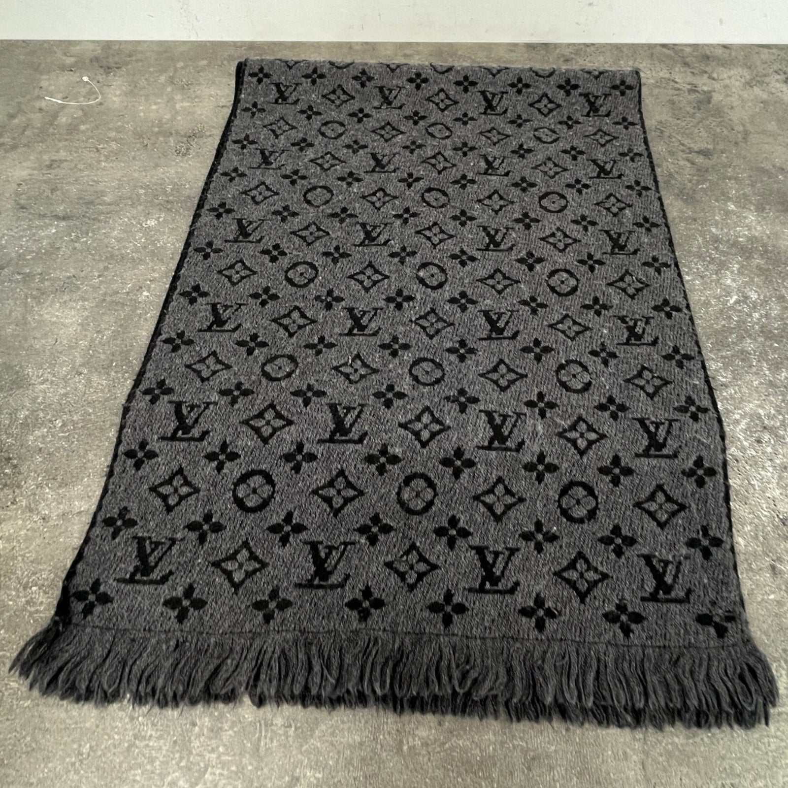 Men's Monogram Scarf Black - Photo 9