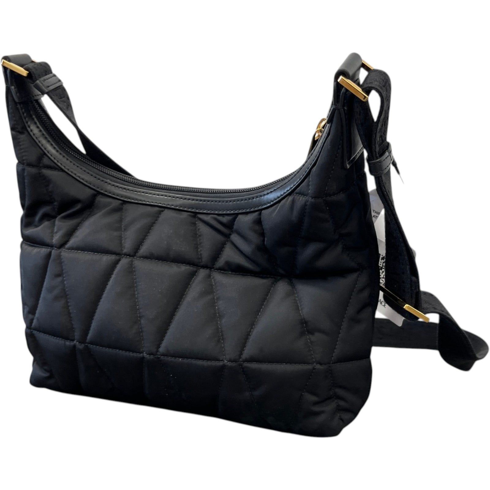 Women's Myth Quilted Hobo Messenger Bag Black - Photo 9