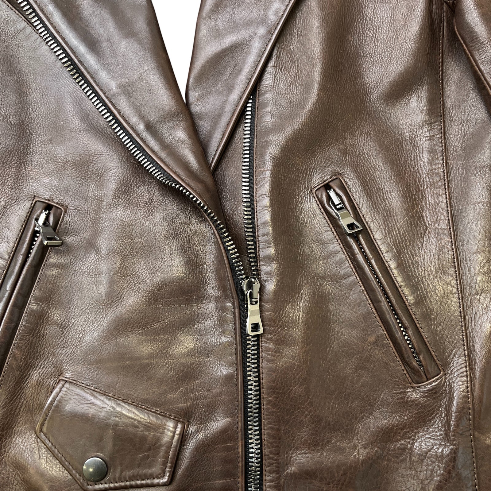 Women's Biker Sheering Lining Jacket Brown Size IT 38 / UK 6 - Photo 6