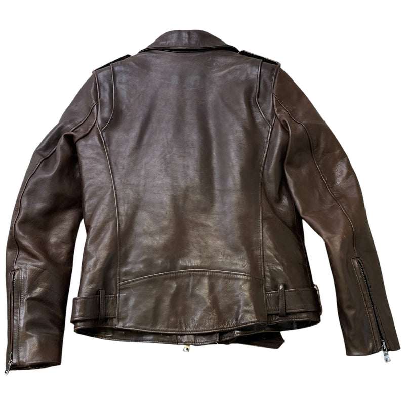 Women's Biker Sheering Lining Jacket Brown Size IT 38 / UK 6