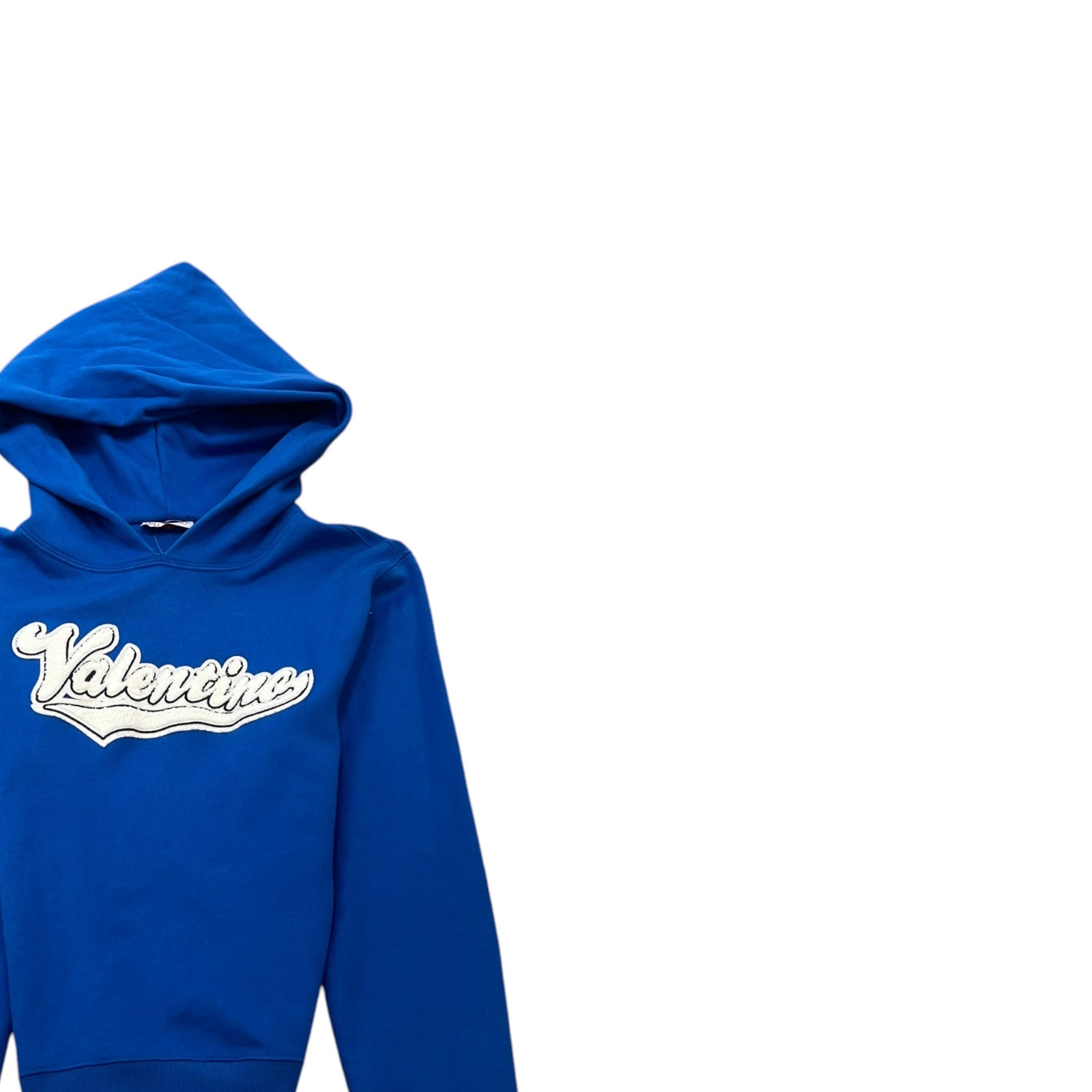Men's Patch Logo Hoodie Blue Size M - Photo 3