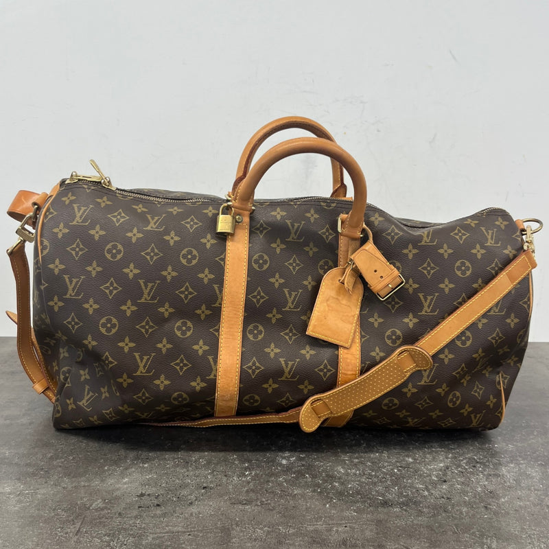 Men's Monogram Keepall 55 Bag Brown