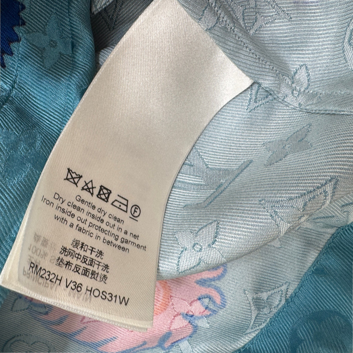 Men's X Yayoi Kusama Short Sleeve Shirt Blue Size M - Photo 7