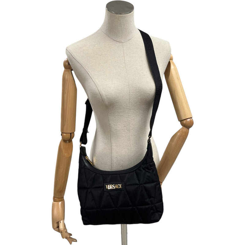 Women's Myth Quilted Hobo Messenger Bag Black