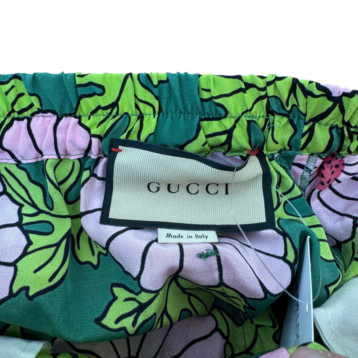 Men's X Ken Scott Floral Print Shorts Green Size M / W32 - Photo 6