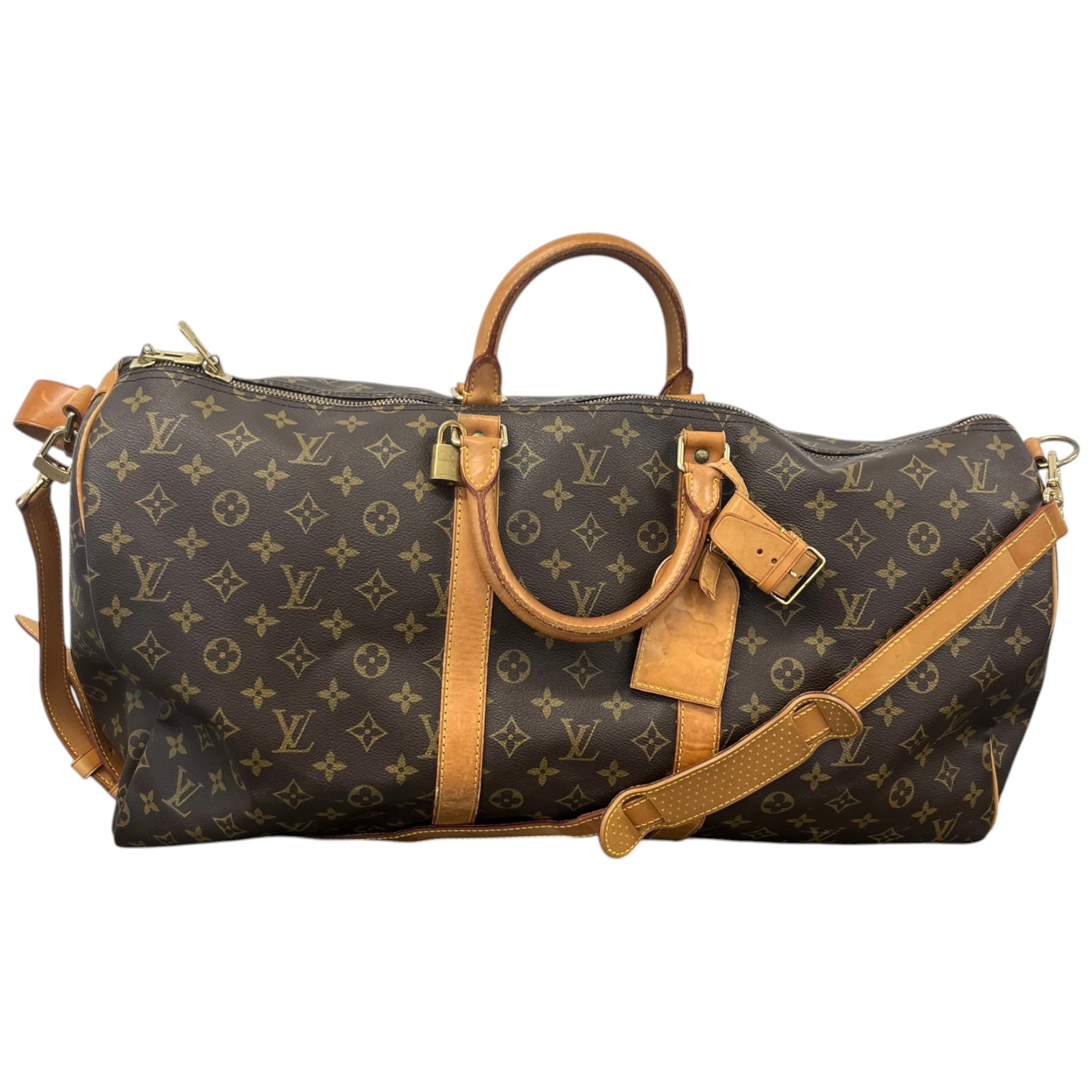 Men's Monogram Keepall 55 Bag Brown - Photo 1