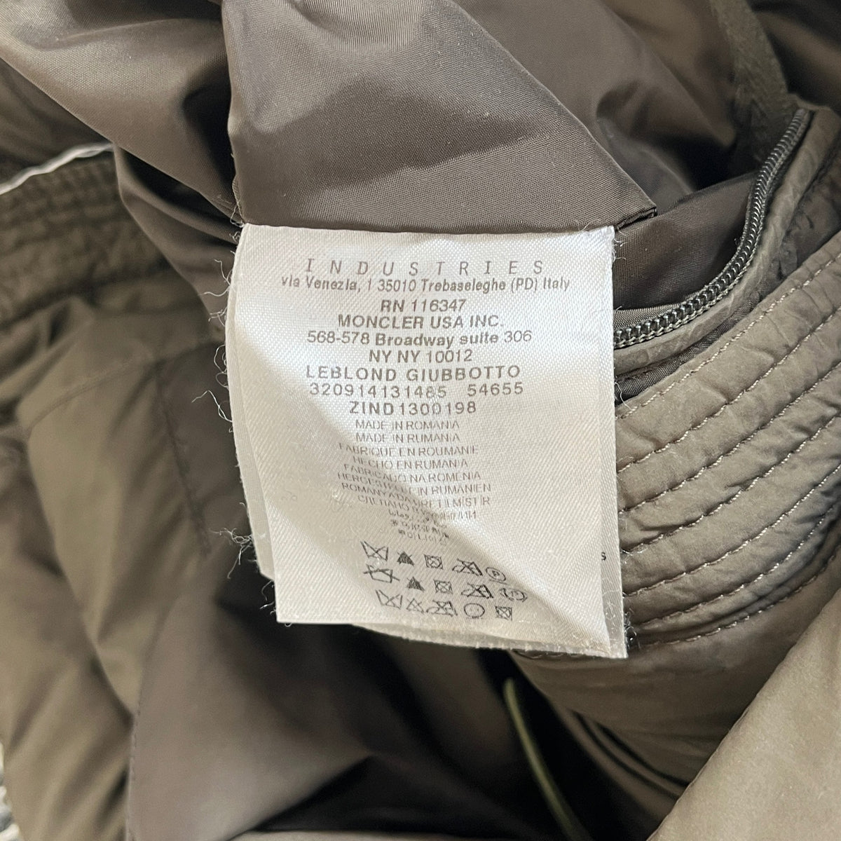 Men's Leblond Down Jacket Khaki Size 2 / M - Photo 5