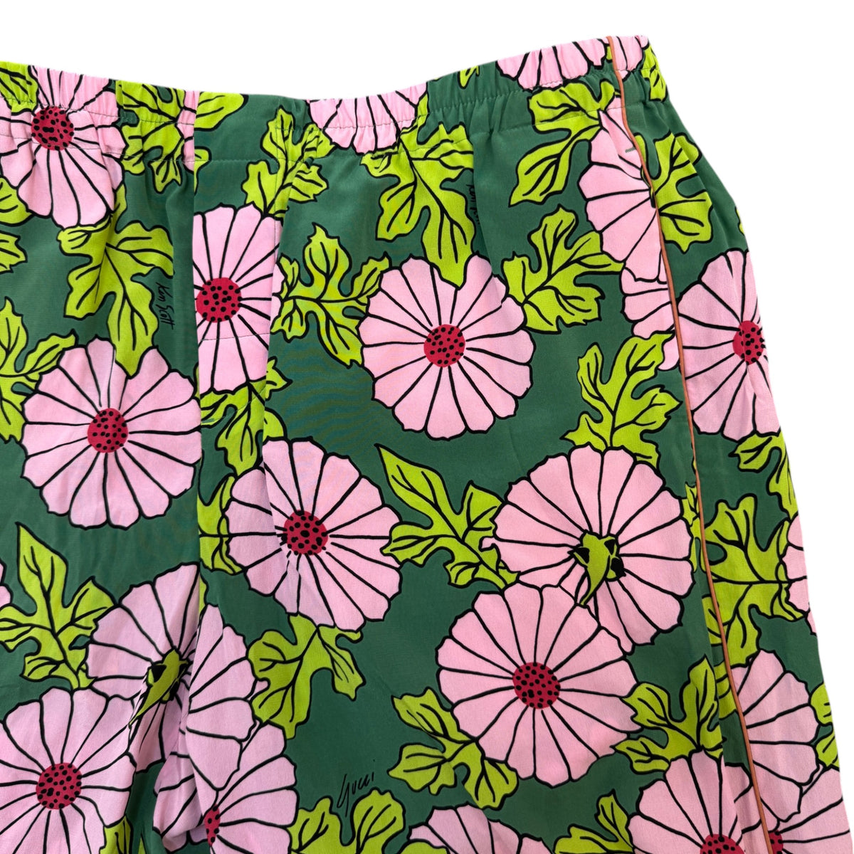 Men's X Ken Scott Floral Print Shorts Green Size M / W32 - Photo 3