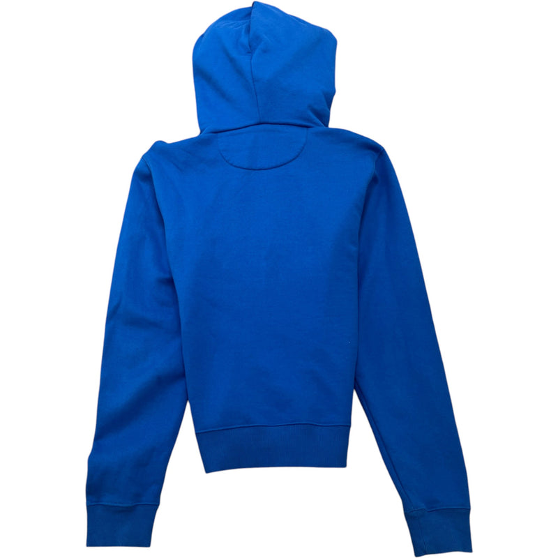 Men's Patch Logo Hoodie Blue Size M