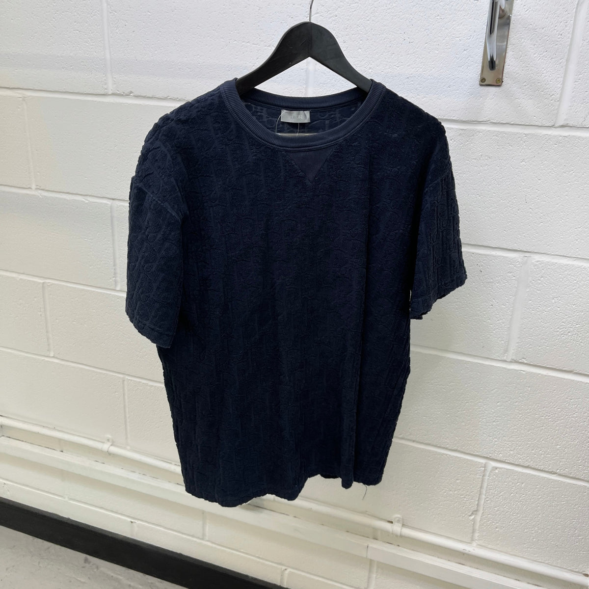 Men's Oblique T-Shirt Navy Size L - Photo 9