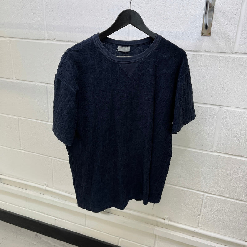 Men's Oblique T-Shirt Navy Size L