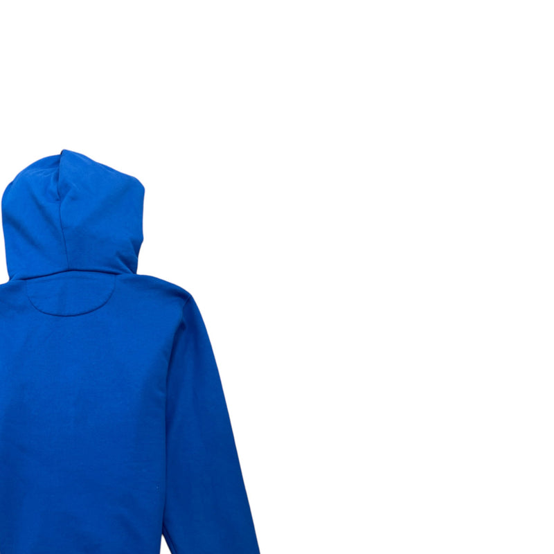 Men's Patch Logo Hoodie Blue Size M
