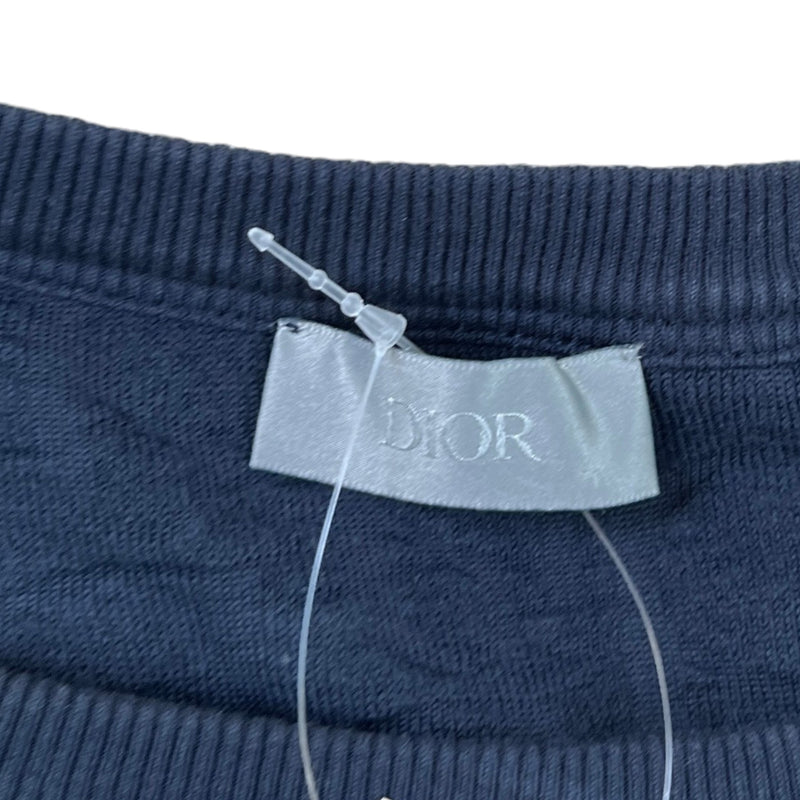 Men's Oblique T-Shirt Navy Size L