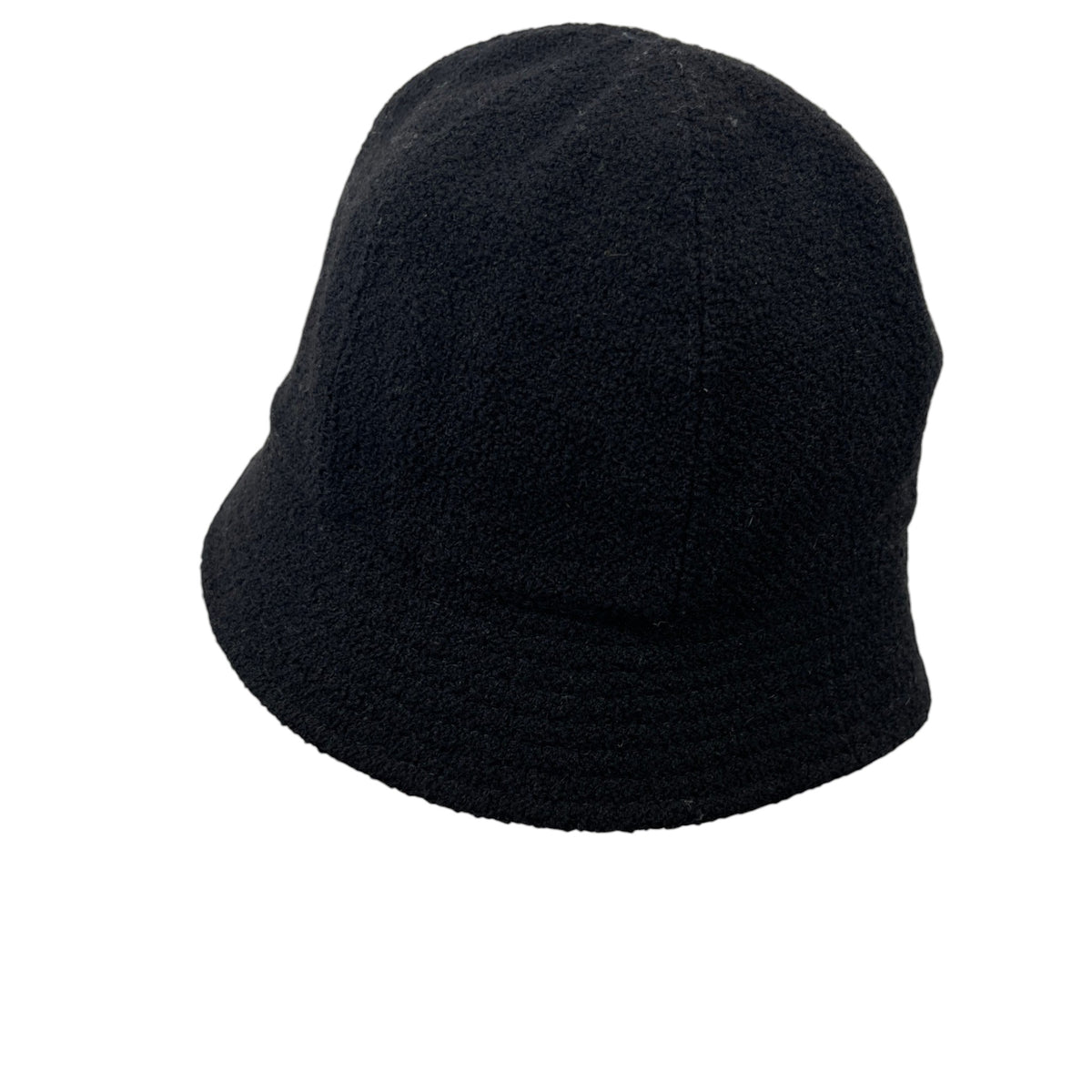 Women's Wool Metal Flower Bucket Hat Black Size L - Photo 6