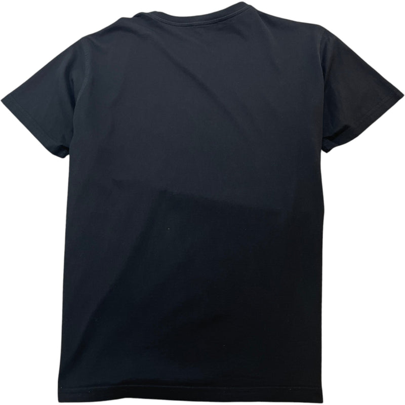 Men's Floral Wreath Logo T-Shirt Black Size L