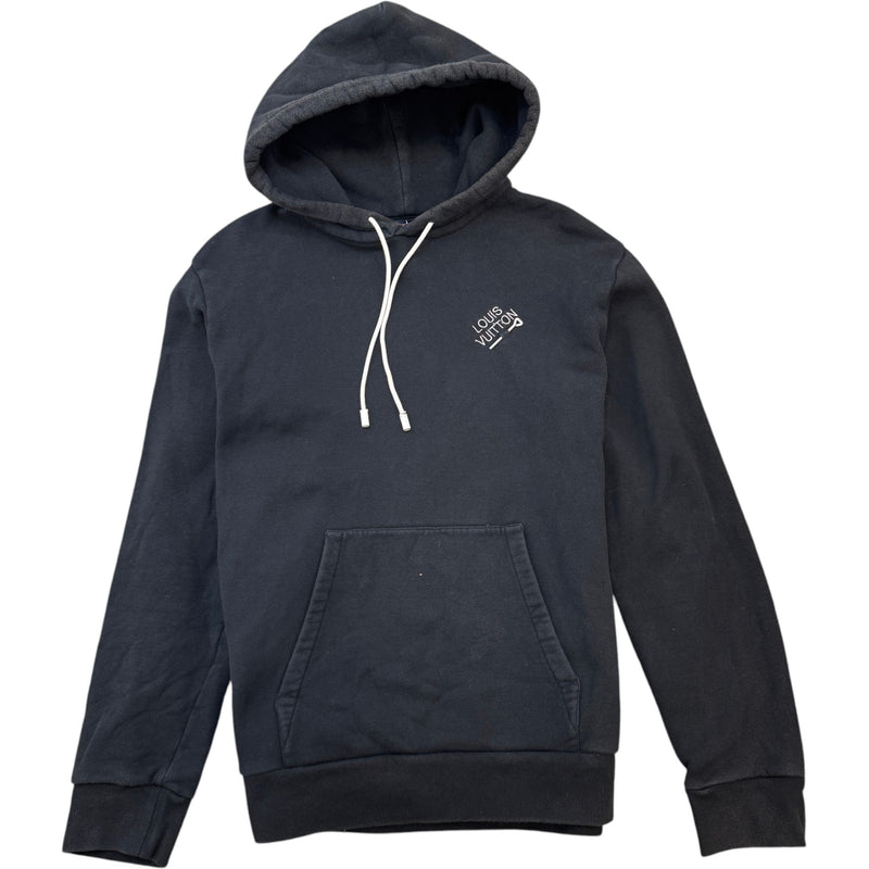 Men's Pin Signature Logoi Hoodie Black Size XL
