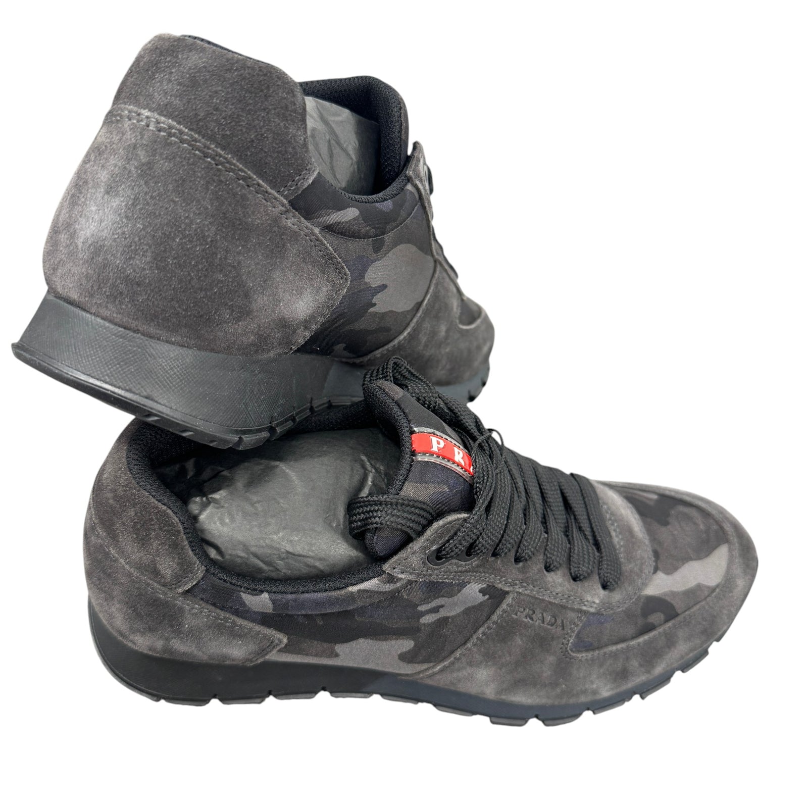 Men's Camo Runner Low Trainers Grey Size EU 40.5 / UK 6.5 - Photo 10