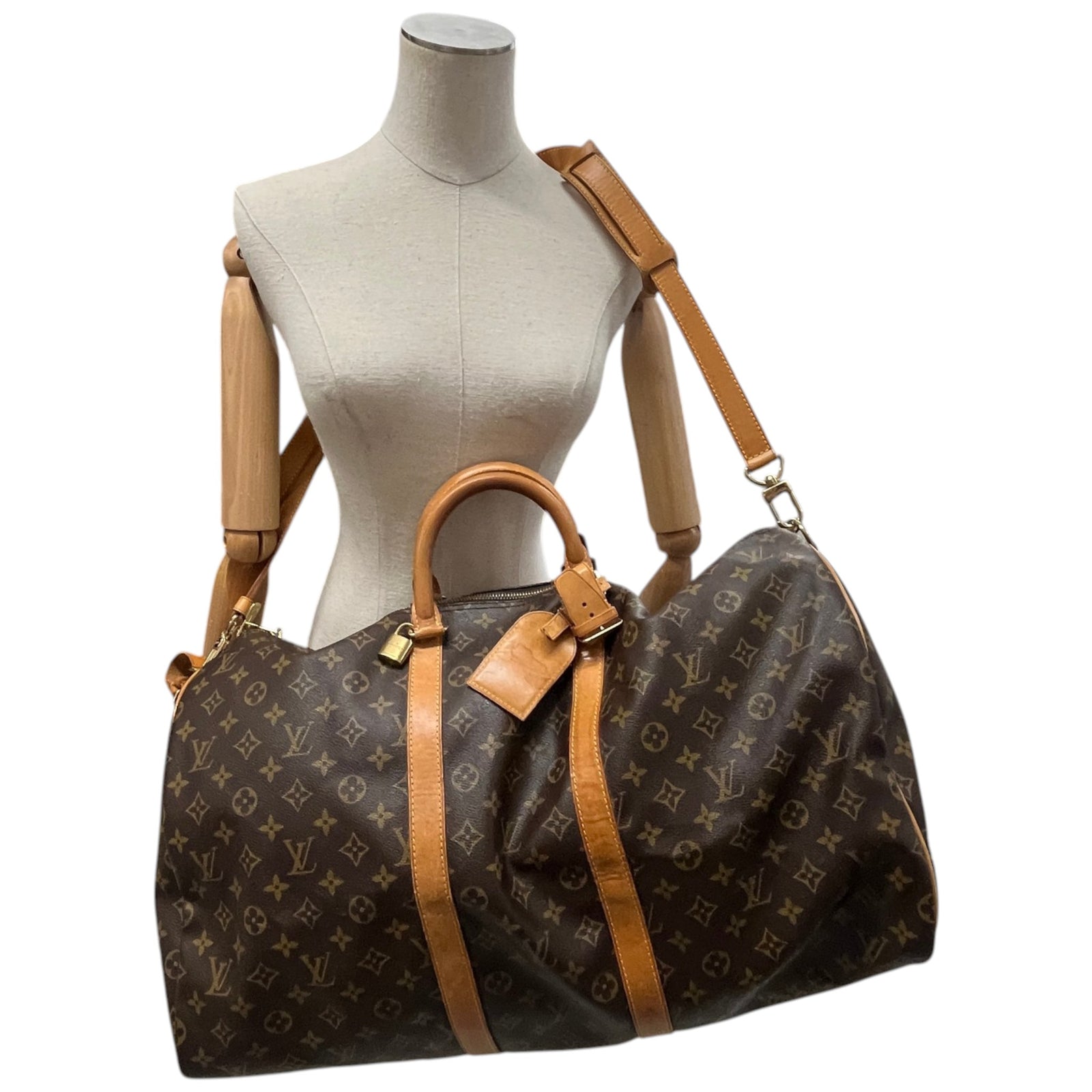 Men's Monogram Keepall 55 Bag Brown - Photo 2