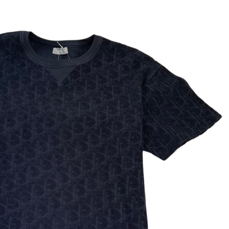 Men's Oblique T-Shirt Navy Size L