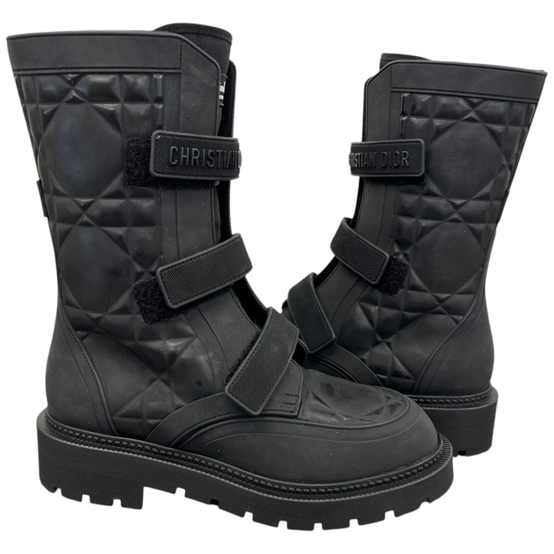Women's Evolution Macro Cannage Strap Boots Black Size UK 4 / EU 37