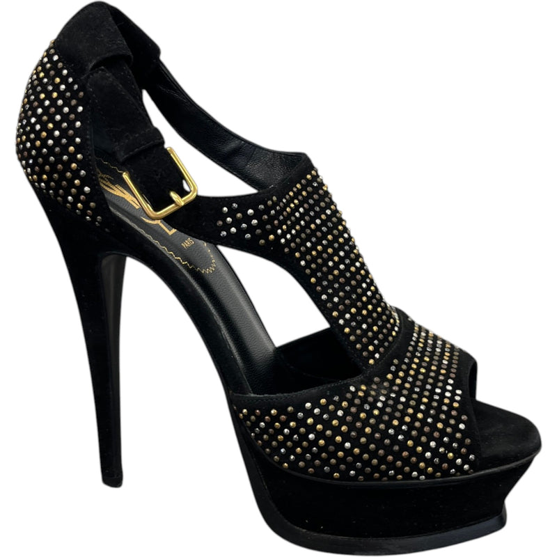 Women's Studded Tribute Platform Heels Black Size EU 38 / UK 5