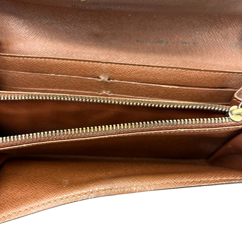 Women's Monogram Sarah Wallet Brown