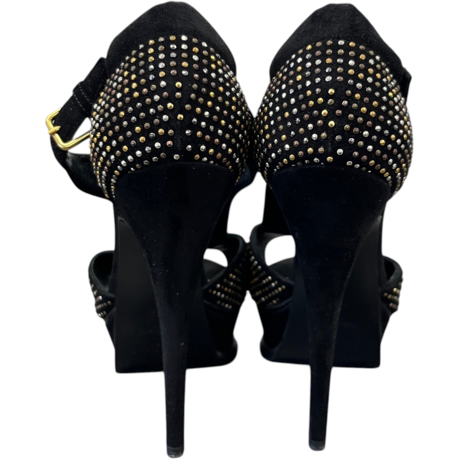 Women's Studded Tribute Platform Heels Black Size EU 38 / UK 5 - Photo 7