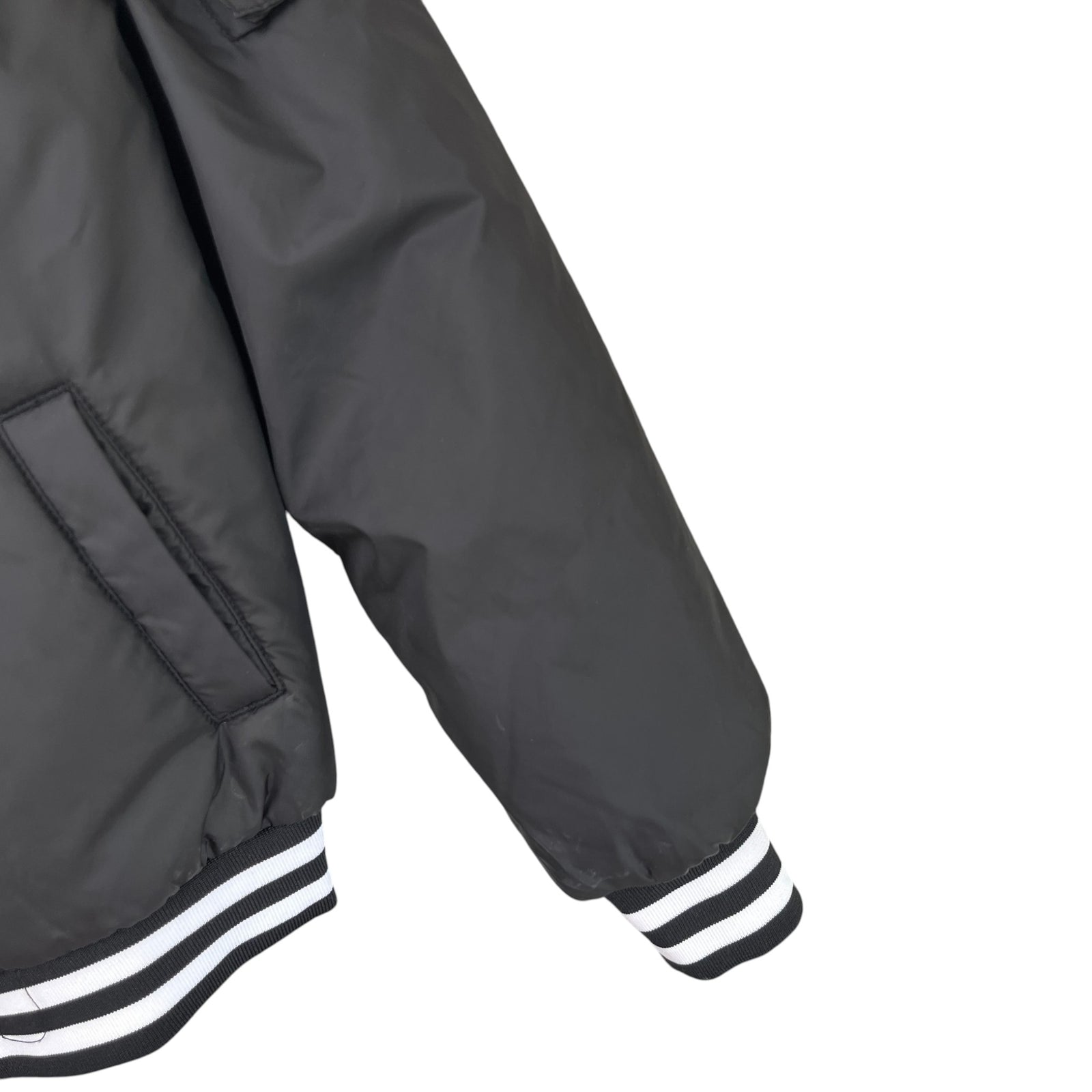 Boy's Applique Logo Bomber Jacket Black Size 12 years - Photo 6