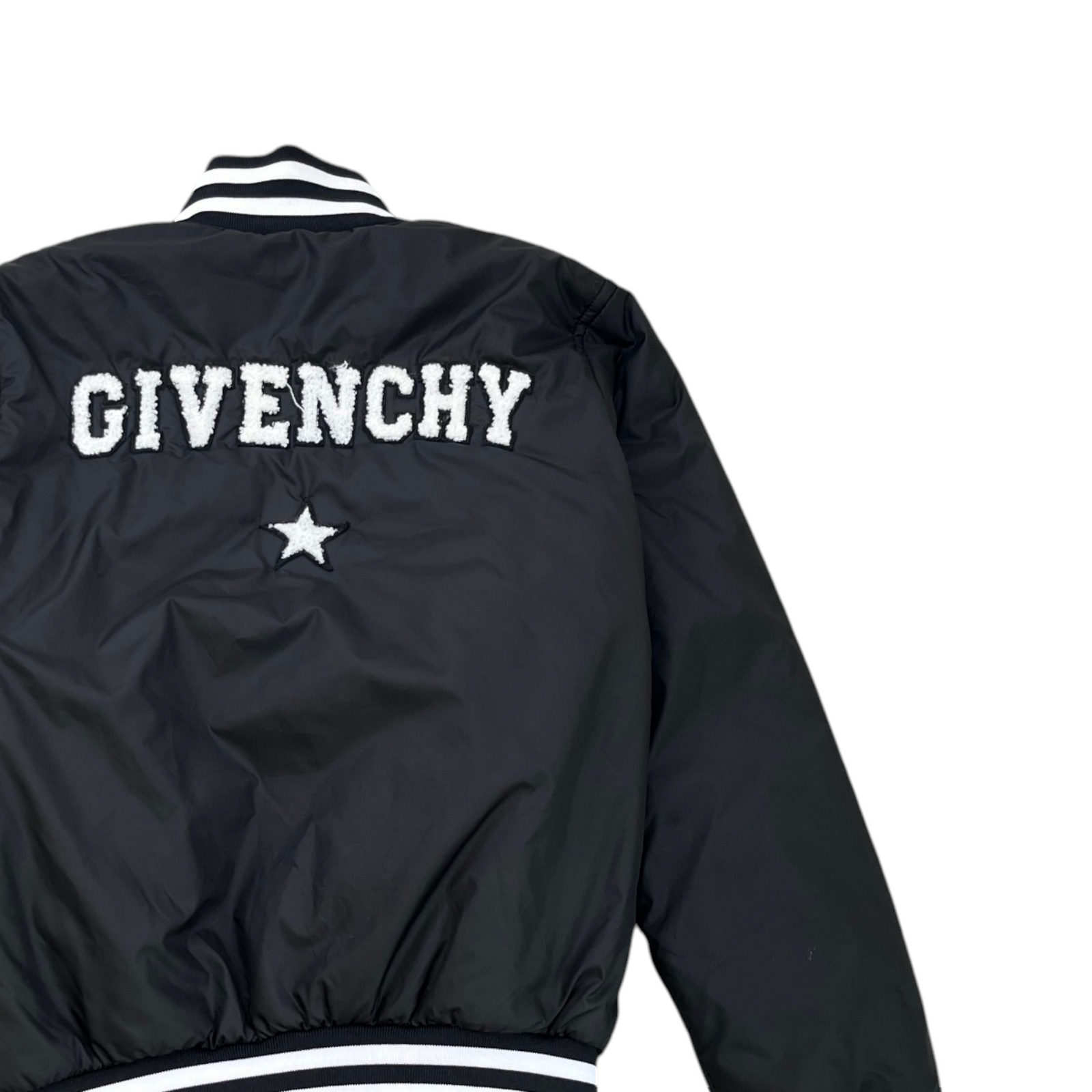 Boy's Applique Logo Bomber Jacket Black Size 12 years - Photo 4
