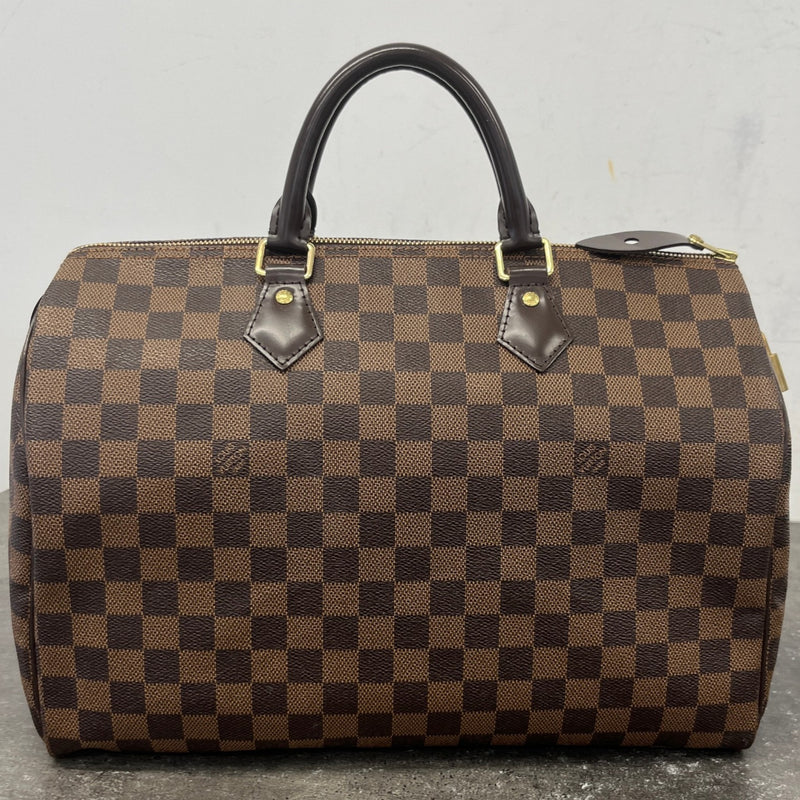 Women's Damier Ebene Speedy 35 Bag Brown