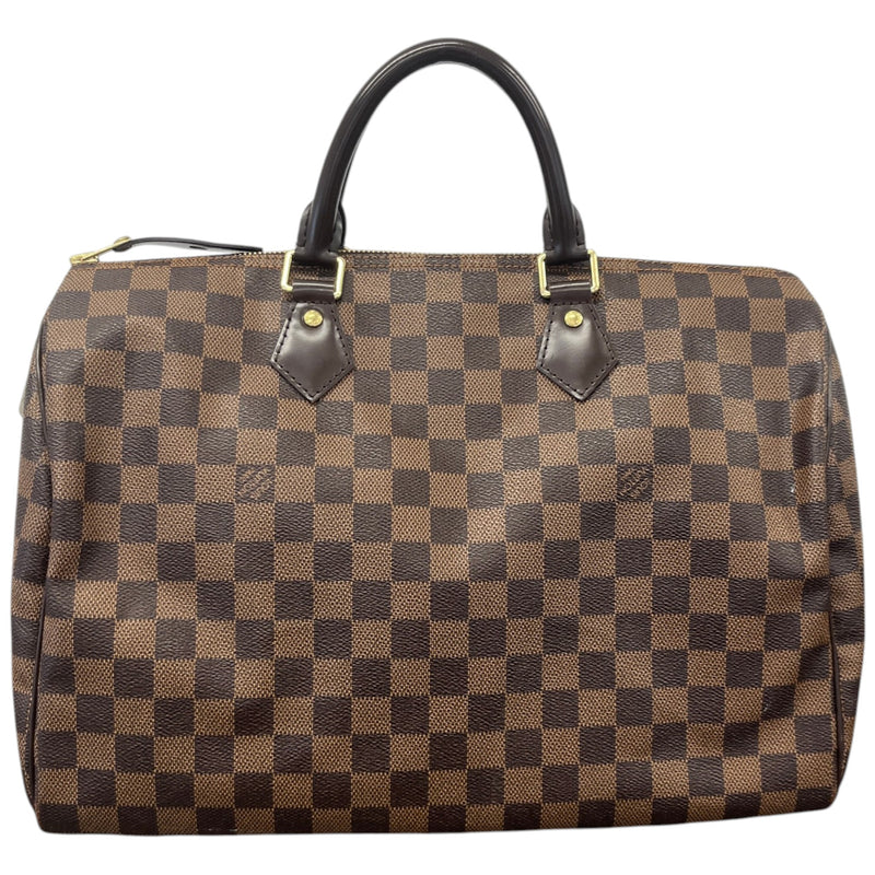 Women's Damier Ebene Speedy 35 Bag Brown