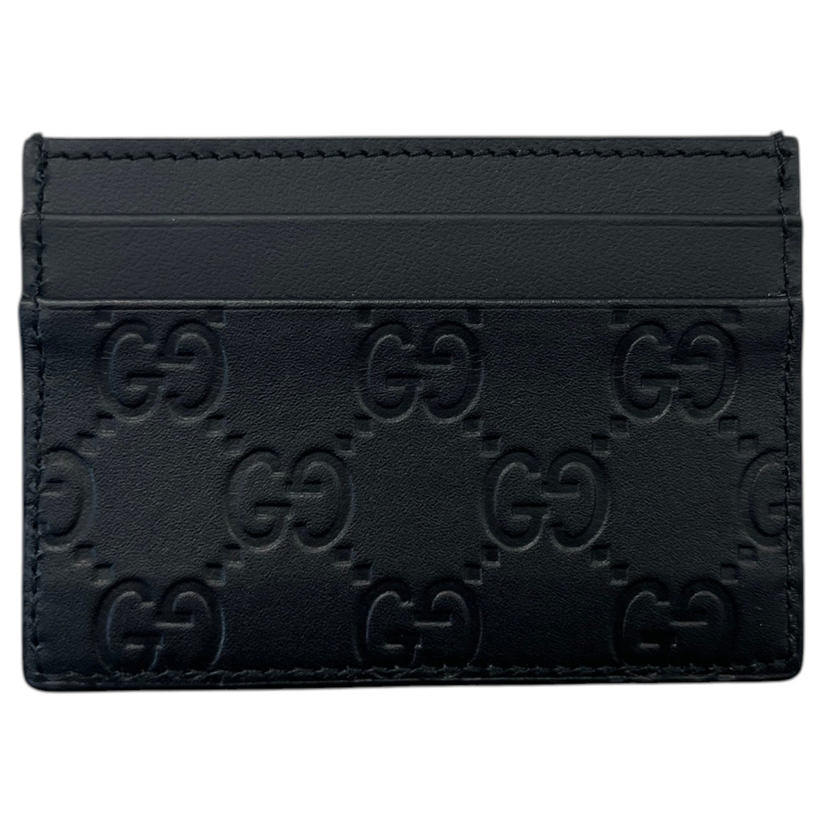 Men's GG Emblem Card Holder Black - Photo 1