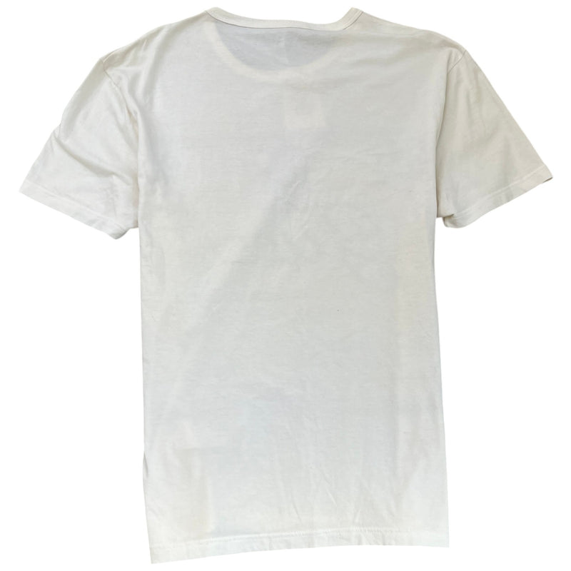 Men's Vintage Style Logo Print T-Shirt Cream Size M