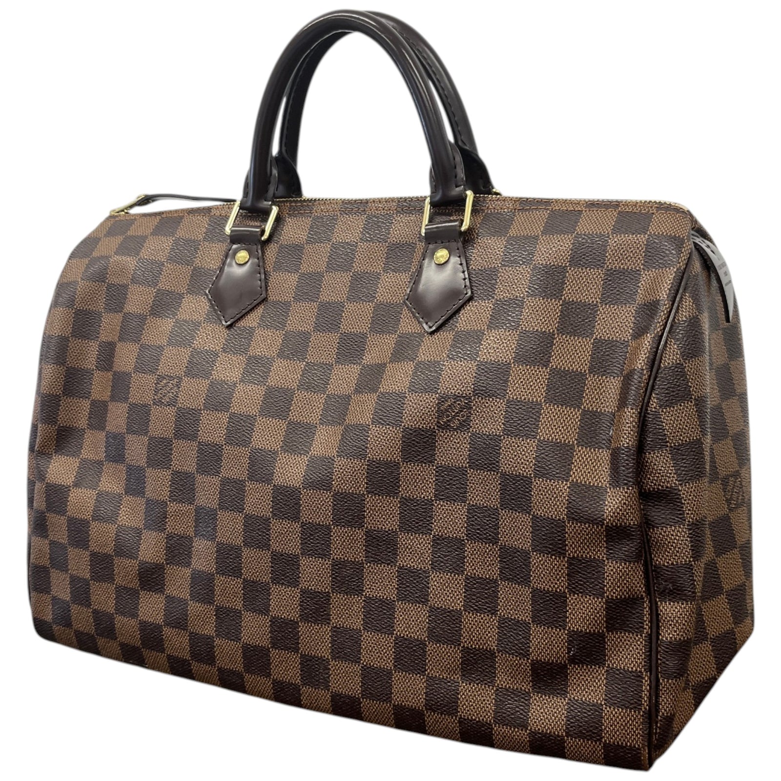 Women's Damier Ebene Speedy 35 Bag Brown - Photo 9