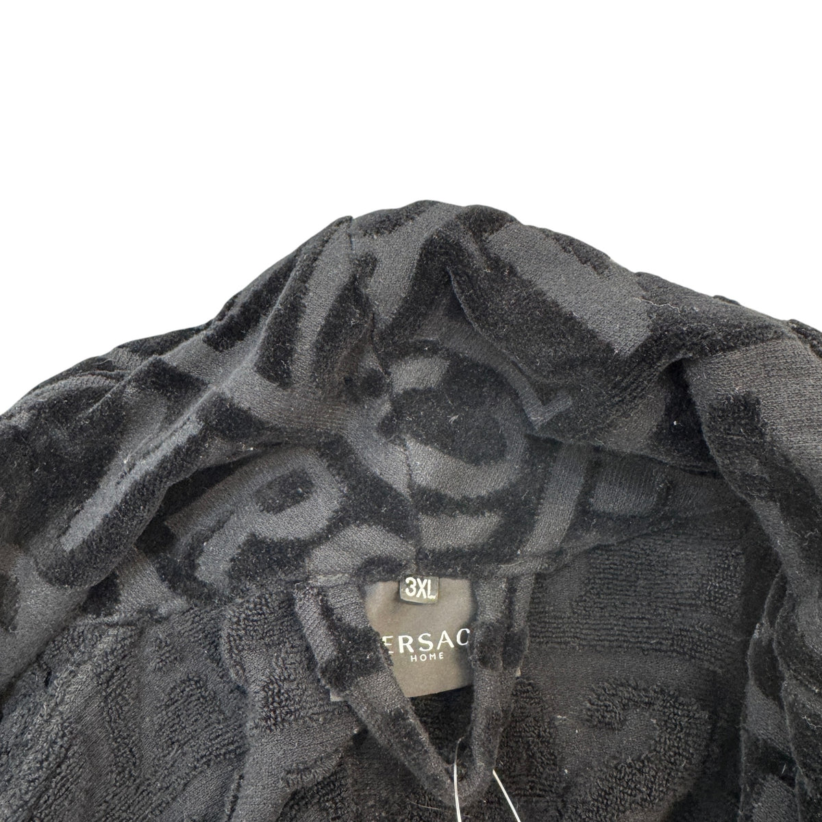 Men's I ♡ Baroque Bath Robe Black Size 3XL - Photo 7