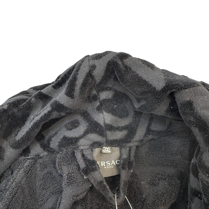 Men's I ♡ Baroque Bath Robe Black Size 3XL