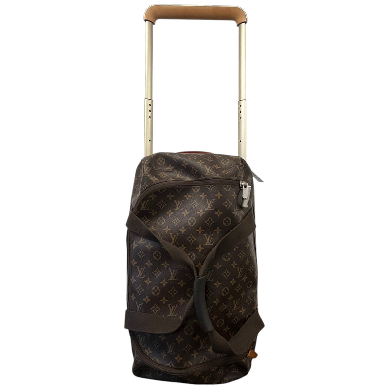 Men's Monogram Canvas Horizon Soft Duffle 55 Suitcase Brown