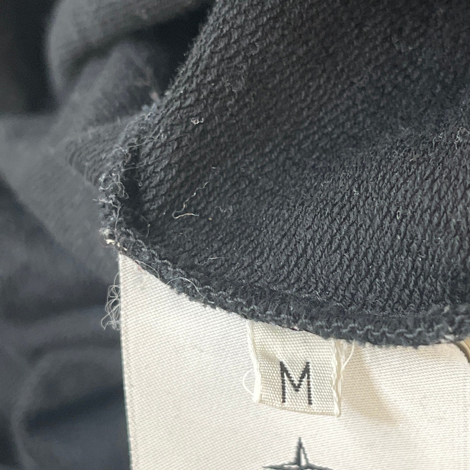 Men's Ghost Piece Sweatshirt Black Size M - Photo 7