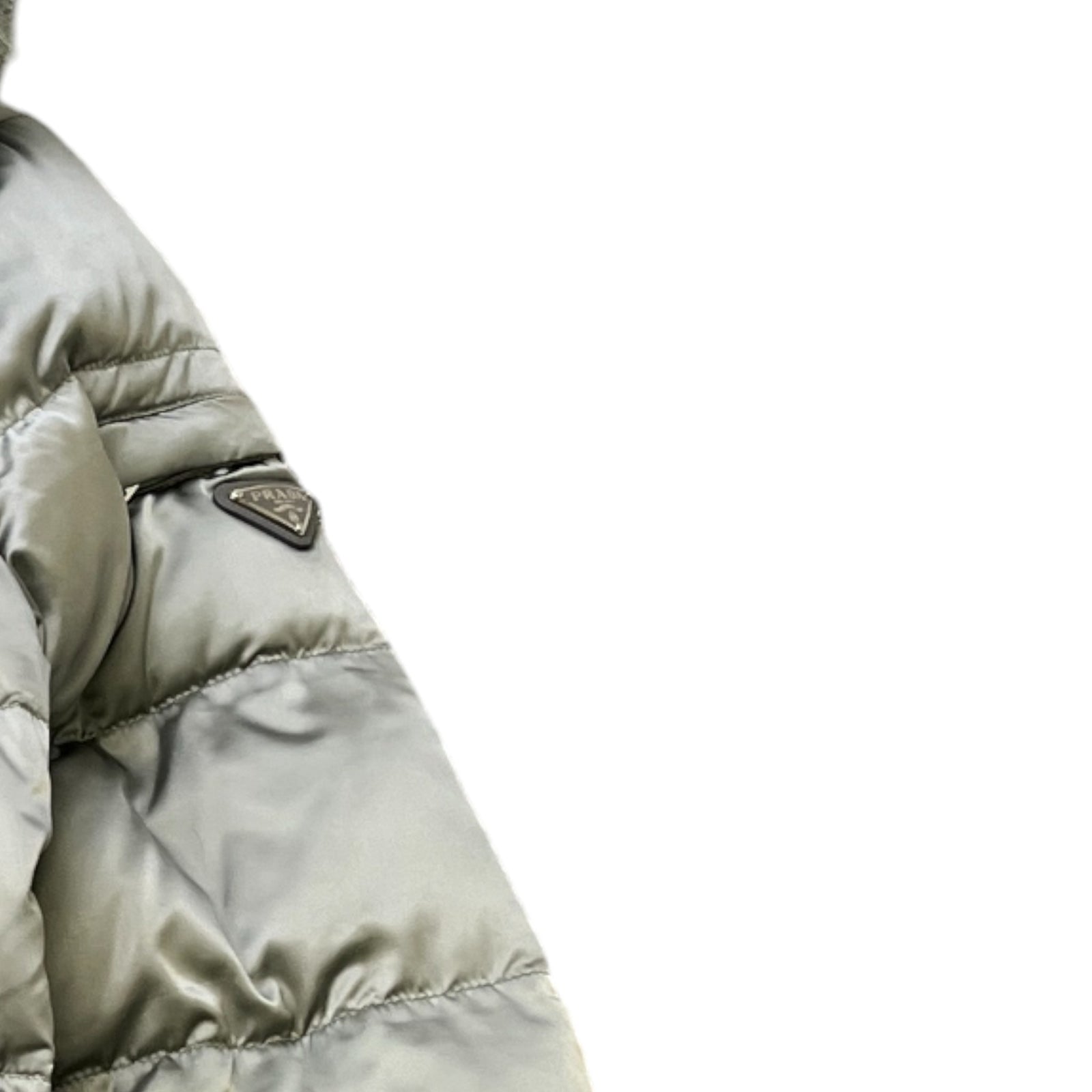 Women's Plaque Logo Size It 46 / Uk 14 Down Jacket Green Size XL - Photo 6