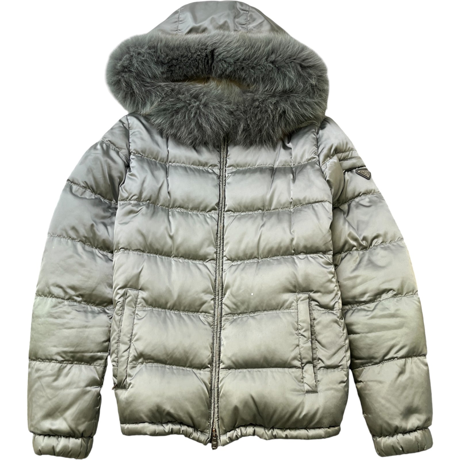 Women's Plaque Logo Size It 46 / Uk 14 Down Jacket Green Size XL - Photo 1