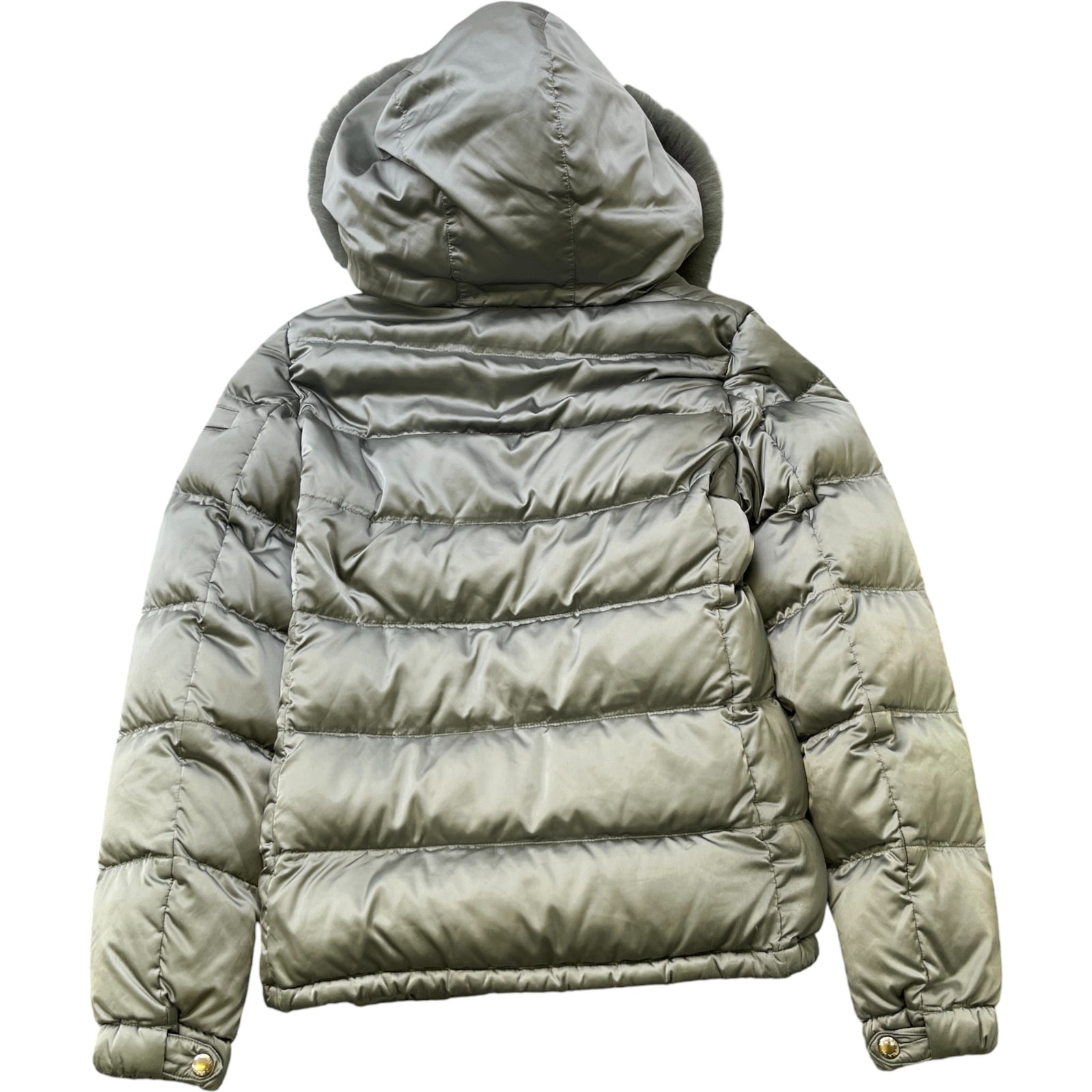 Women's Plaque Logo Size It 46 / Uk 14 Down Jacket Green Size XL - Photo 2