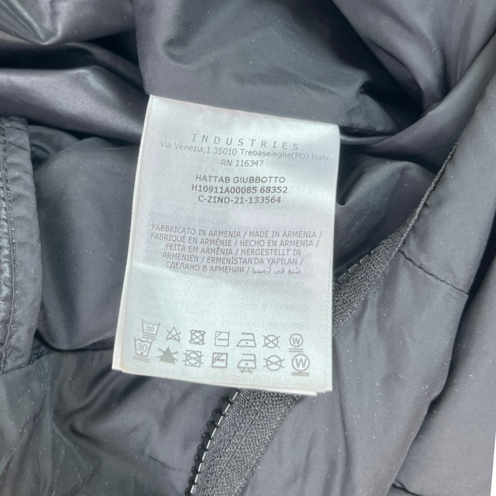 Men's Hattab Windbreaker Black Size 3 / L - Photo 7