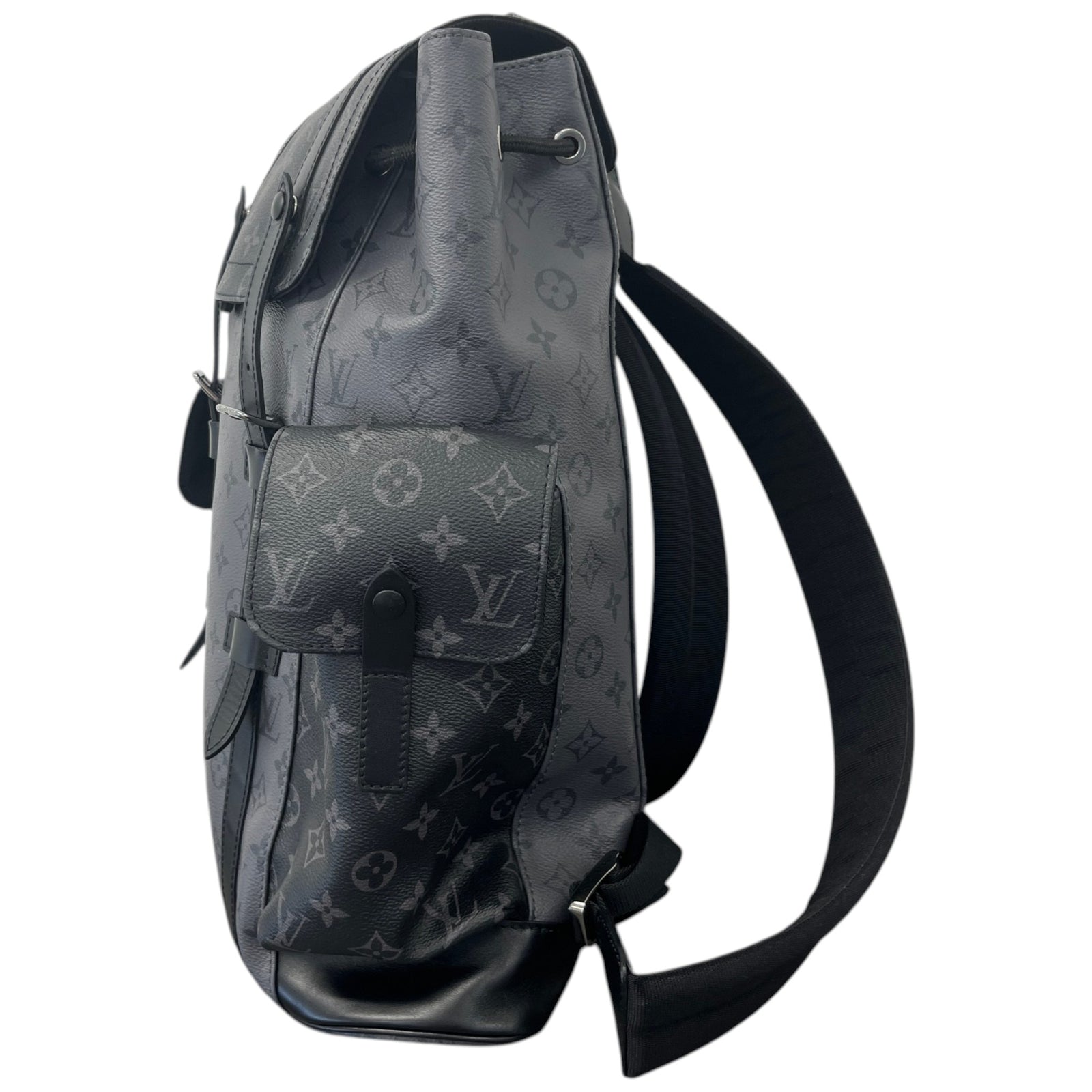 Men's Monogram Eclipse Reverse Christopher Backpack Black - Photo 7