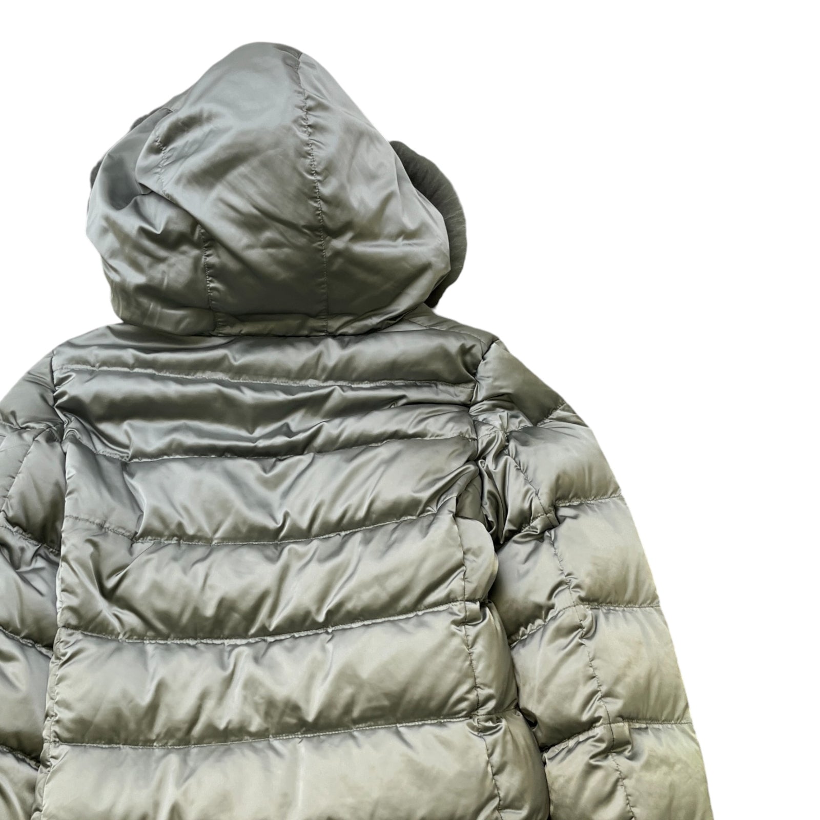 Women's Plaque Logo Size It 46 / Uk 14 Down Jacket Green Size XL - Photo 4