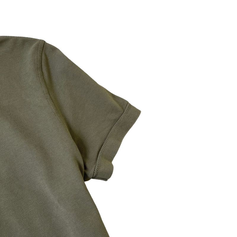 Men's Piquet Polo Shirt Khaki Size M
