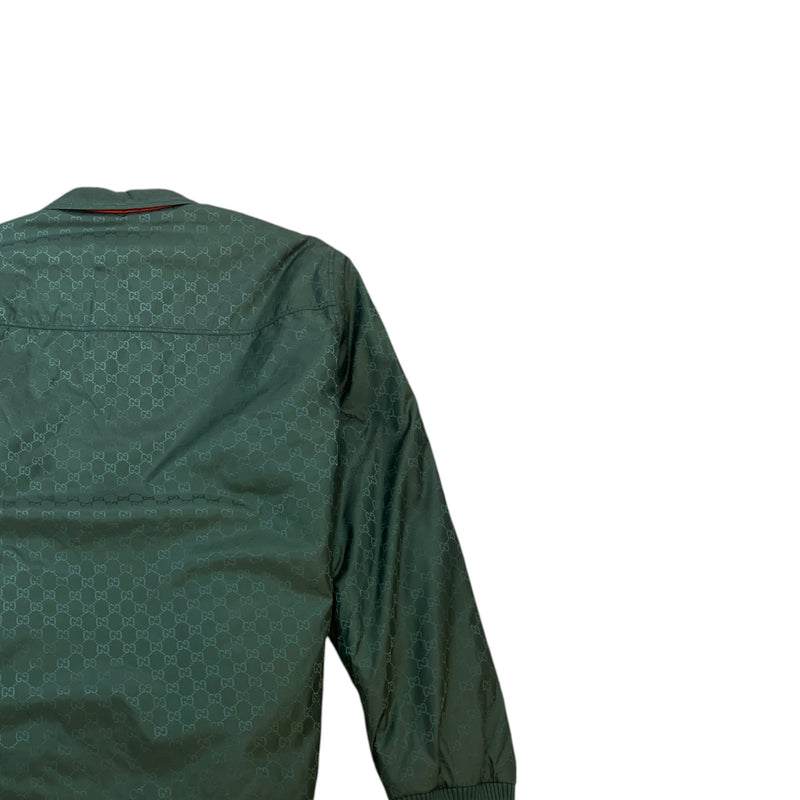 Men's Gg Supreme Reversible Bomber Jacket Green Size IT 44 / XS